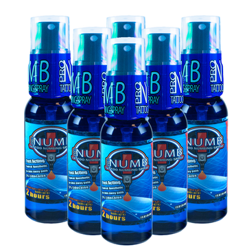 Pro Numb Tattoo Numbing Spray 1oz 6 Pack