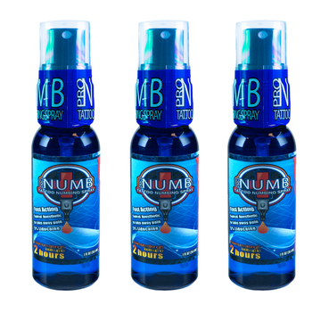 Pro Numb Tattoo Numbing Spray 1oz 3 Pack