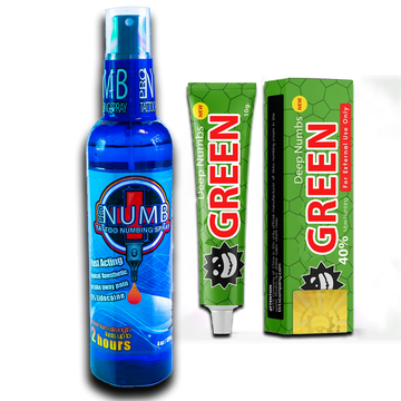 Pro Numb Tattoo Numbing Cream and Spray 4oz Combo