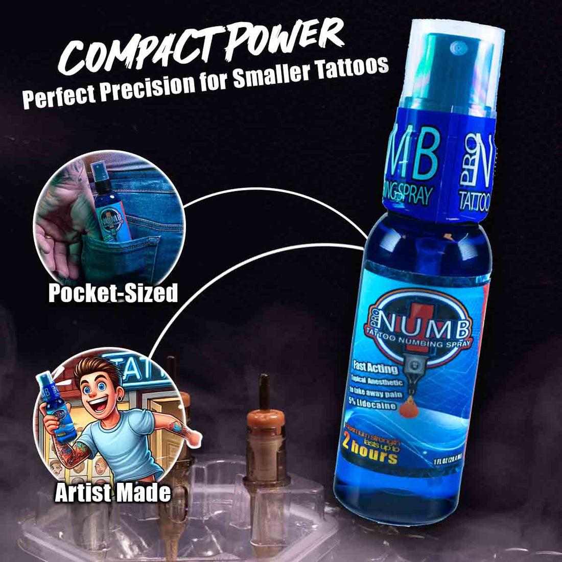 Pro Numb Tattoo Numbing Cream and Spray 1oz Combo