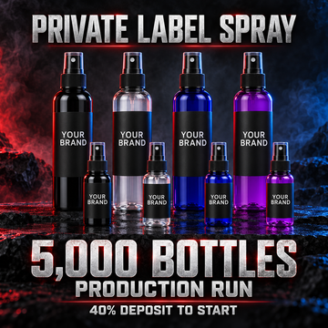 5000 Custom Private-Label Pro Numb Spray Bottles — 40% Deposit