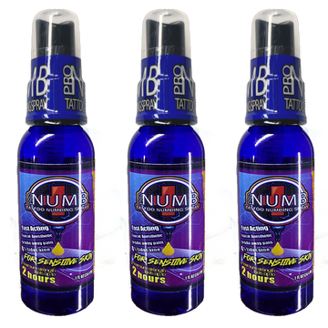 Pro Numb Tattoo Numbing Spray 1oz 3 Pack (sinsative skin)